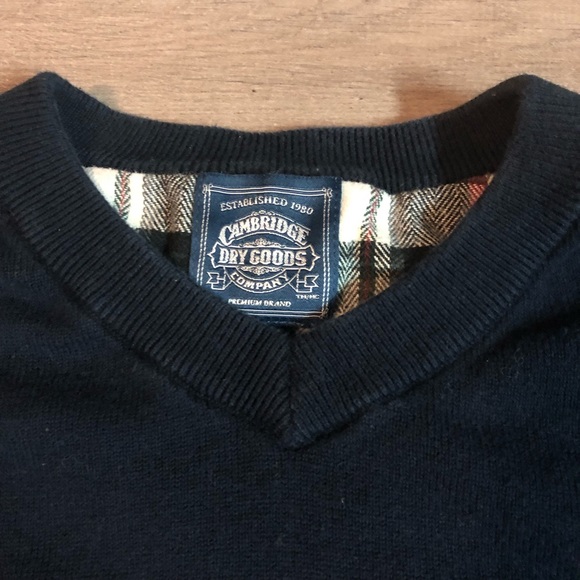 Cambridge Dry Goods Men’s Navy Sweater Large - Picture 2 of 2